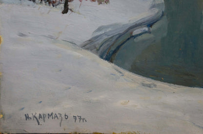 Oil painting Winter morning Karmaz Nikolay Afanasevich