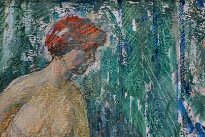 Oil painting Portrait of a naked girl Golovanov Vladimir Fedorovic