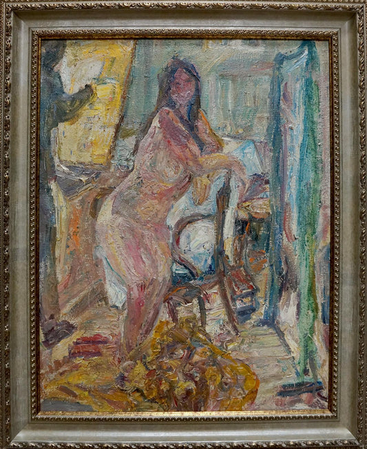 Oil painting Portrait of a naked girl Lebedeva Valentina Nikolaevna