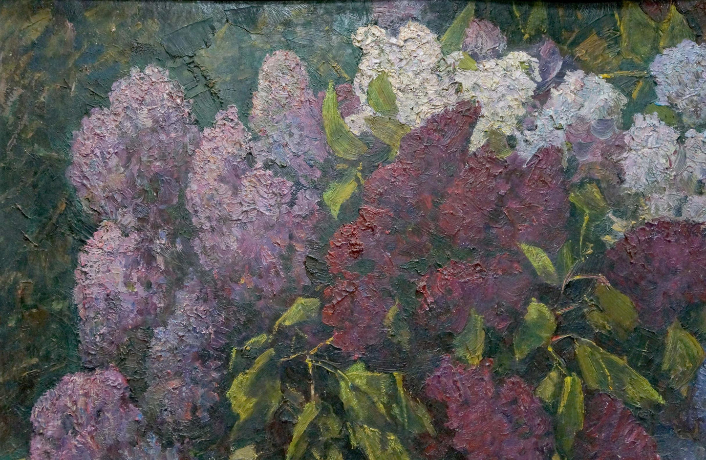 Oil painting Lilac bouquet Mozok Valery Leontyevich