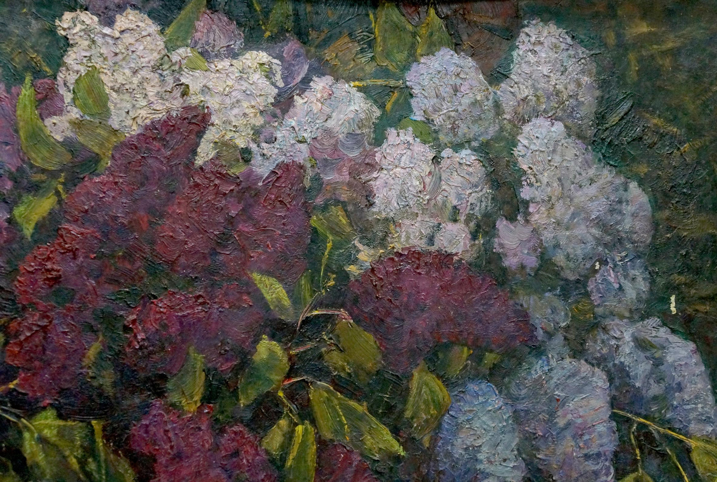 Oil painting Lilac bouquet Mozok Valery Leontyevich