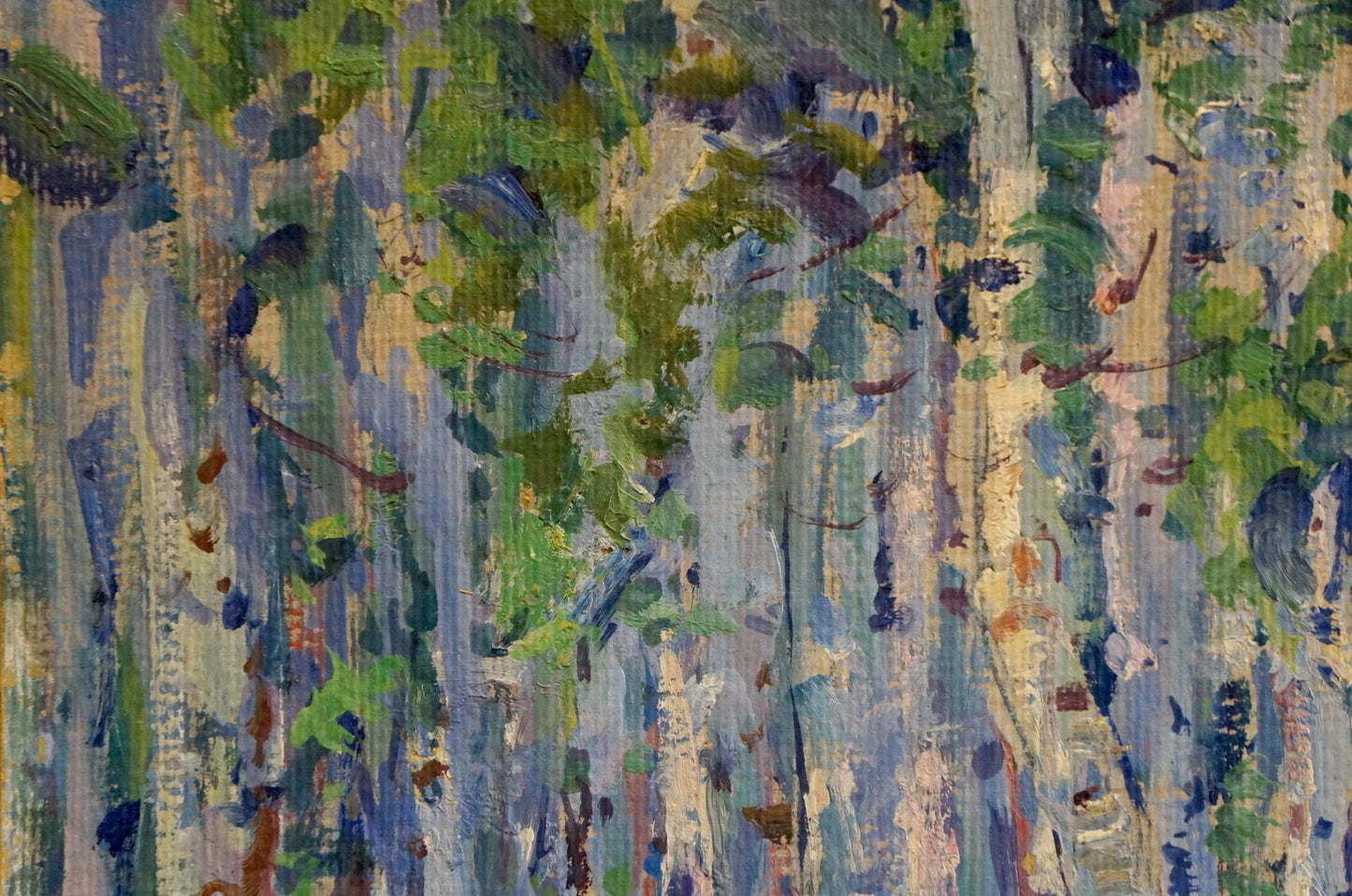 Oil painting Blue birch Fomin Anatoly Nikiforovich