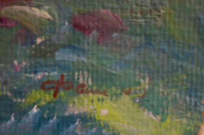 Oil painting Blue birch Fomin Anatoly Nikiforovich