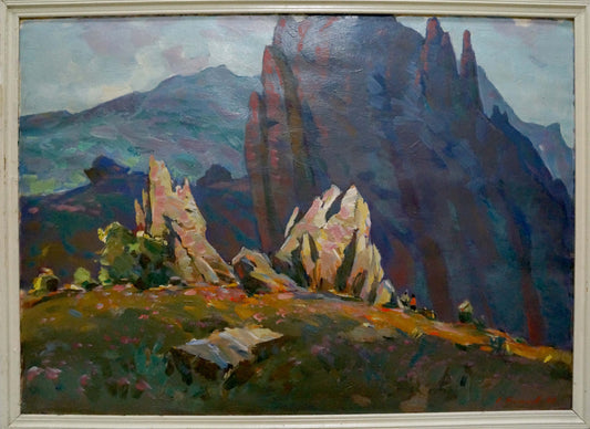 Oil painting Rock landscape Bakaev Sergey Ivanovich