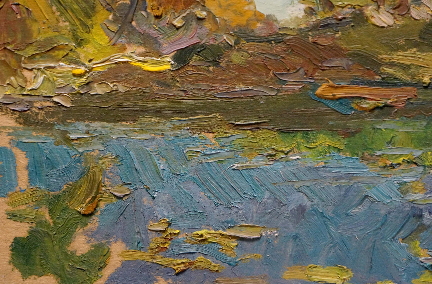 Oil painting The end of the summer Sevastyanov Viktor Grigorievich