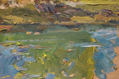 Oil painting The end of the summer Sevastyanov Viktor Grigorievich