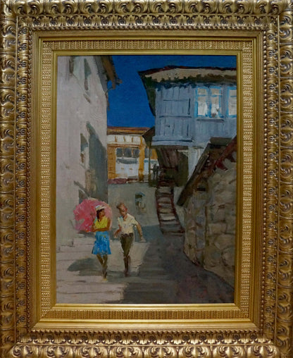 Oil painting Two people Valentin Viktorovich Volkov