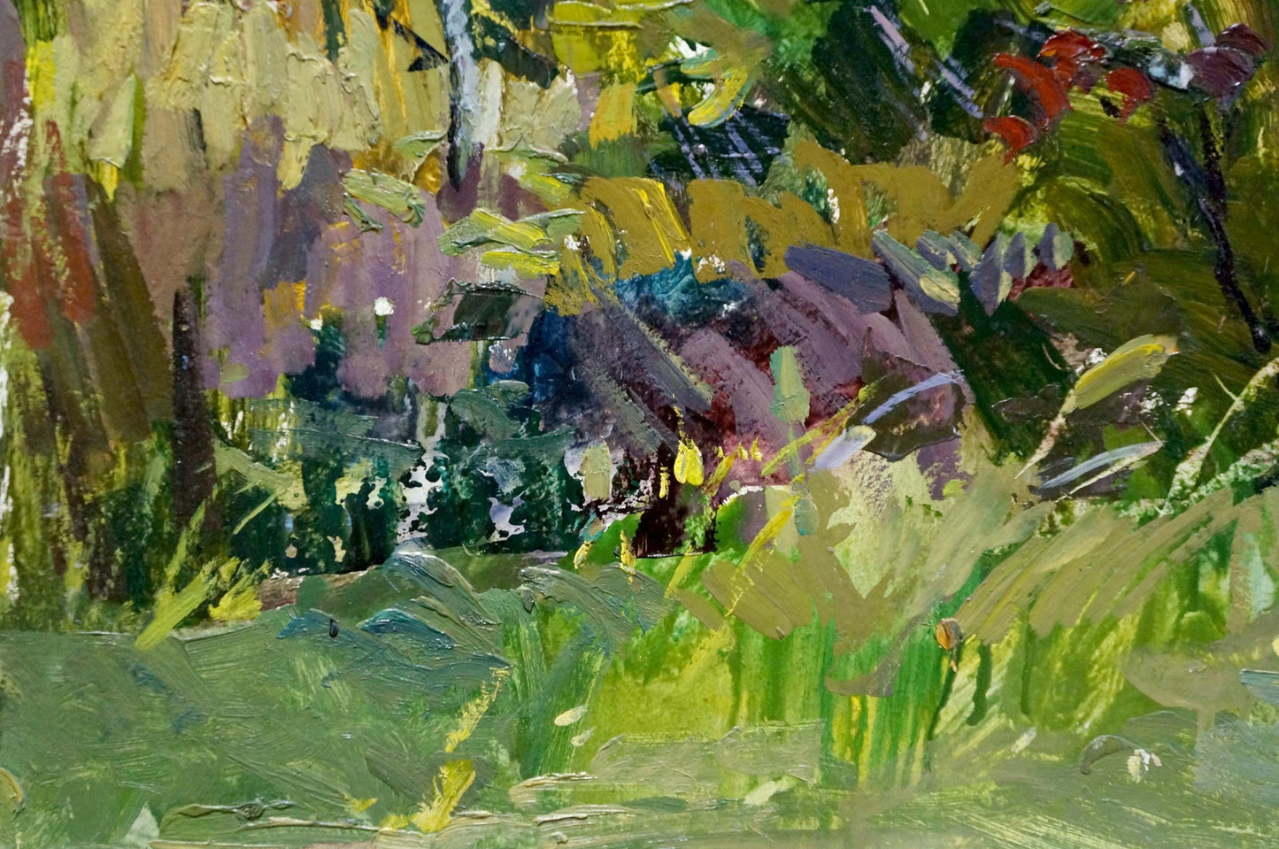 Oil painting Summer landscape Kokin Mikhail Alexandrovich
