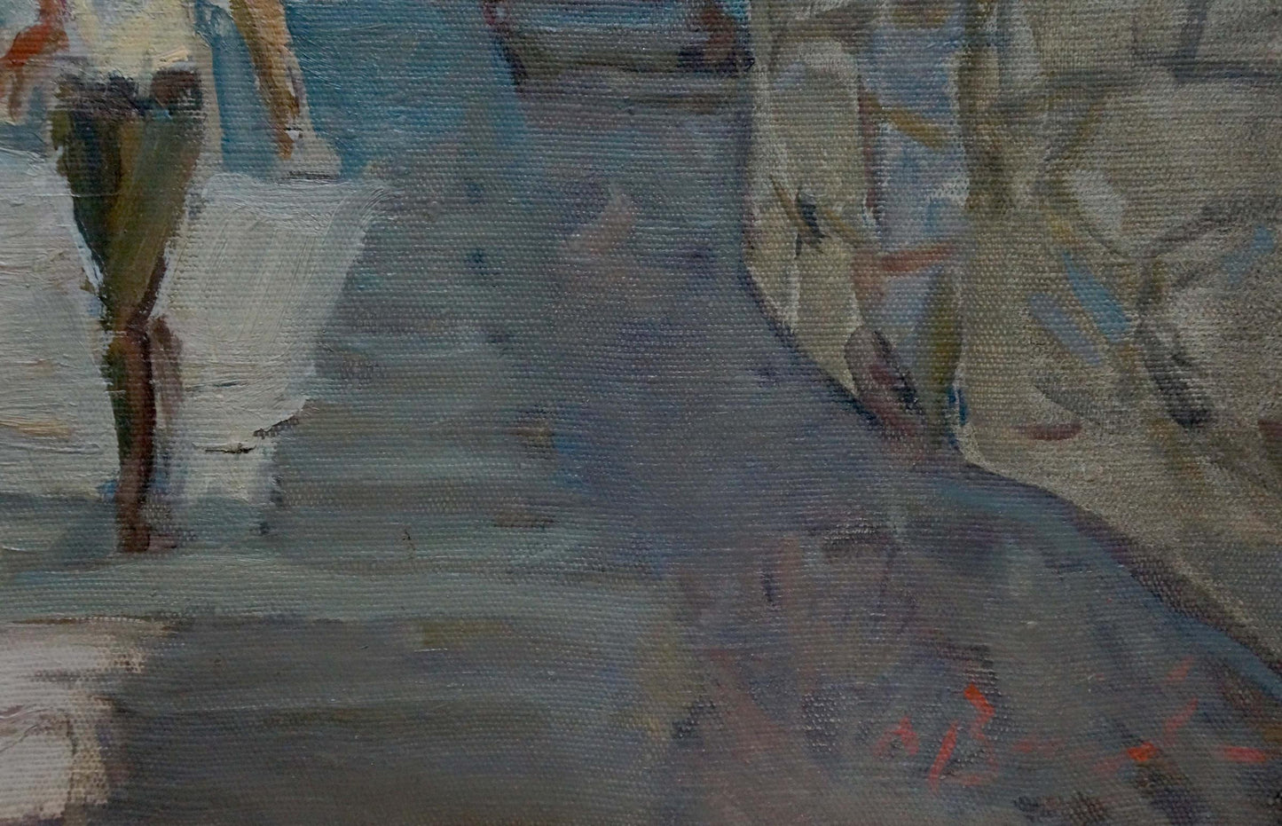 Oil painting Two people Valentin Viktorovich Volkov