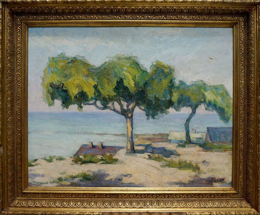 Oil painting Summer landscape Robert Rafailovich Falk
