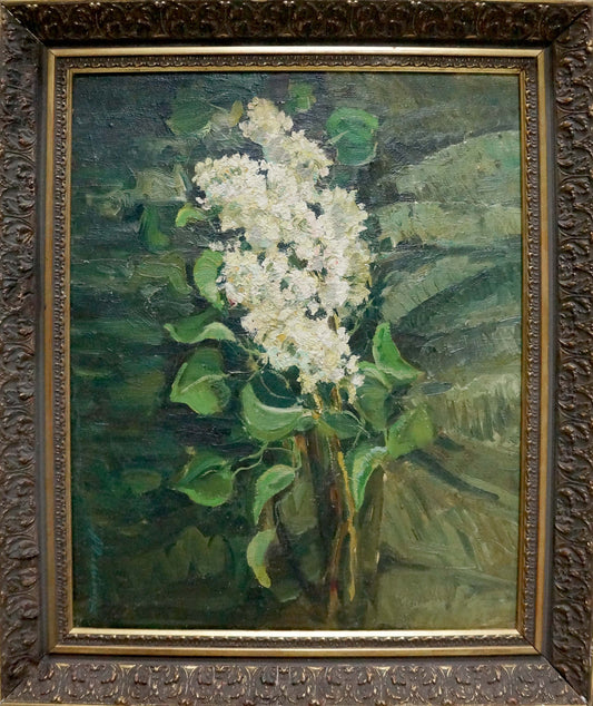Oil painting Lilac branch Oleinik Anna Petrovna