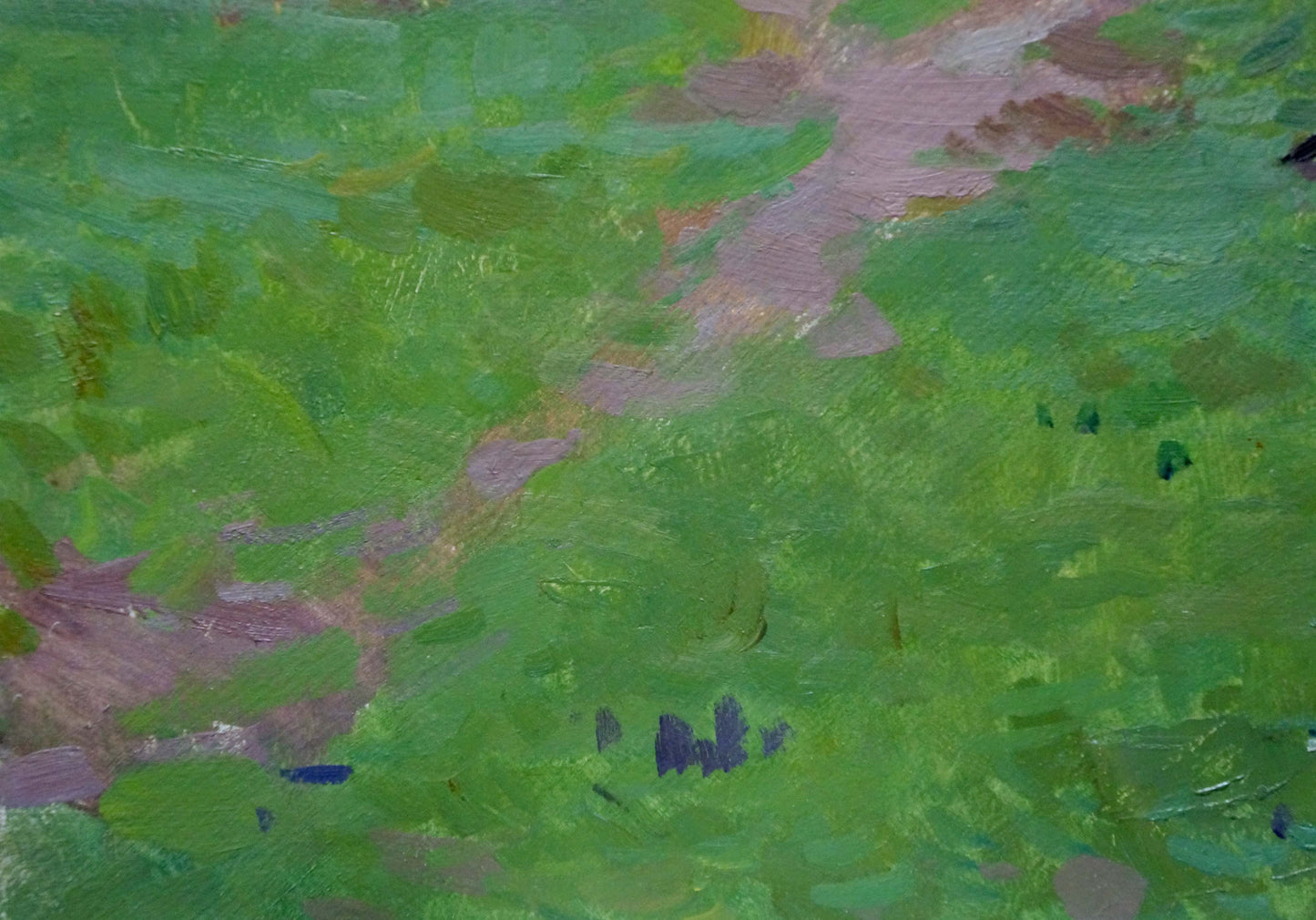 Oil painting House in the woods Kokin Mikhail Alexandrovich