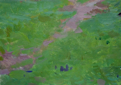 Oil painting House in the woods Kokin Mikhail Alexandrovich