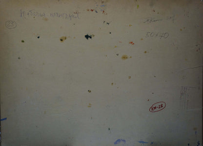 Oil painting Village landscape Kokin Mikhail Alexandrovich