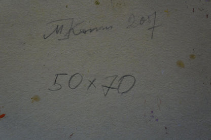 Oil painting Village landscape Kokin Mikhail Alexandrovich