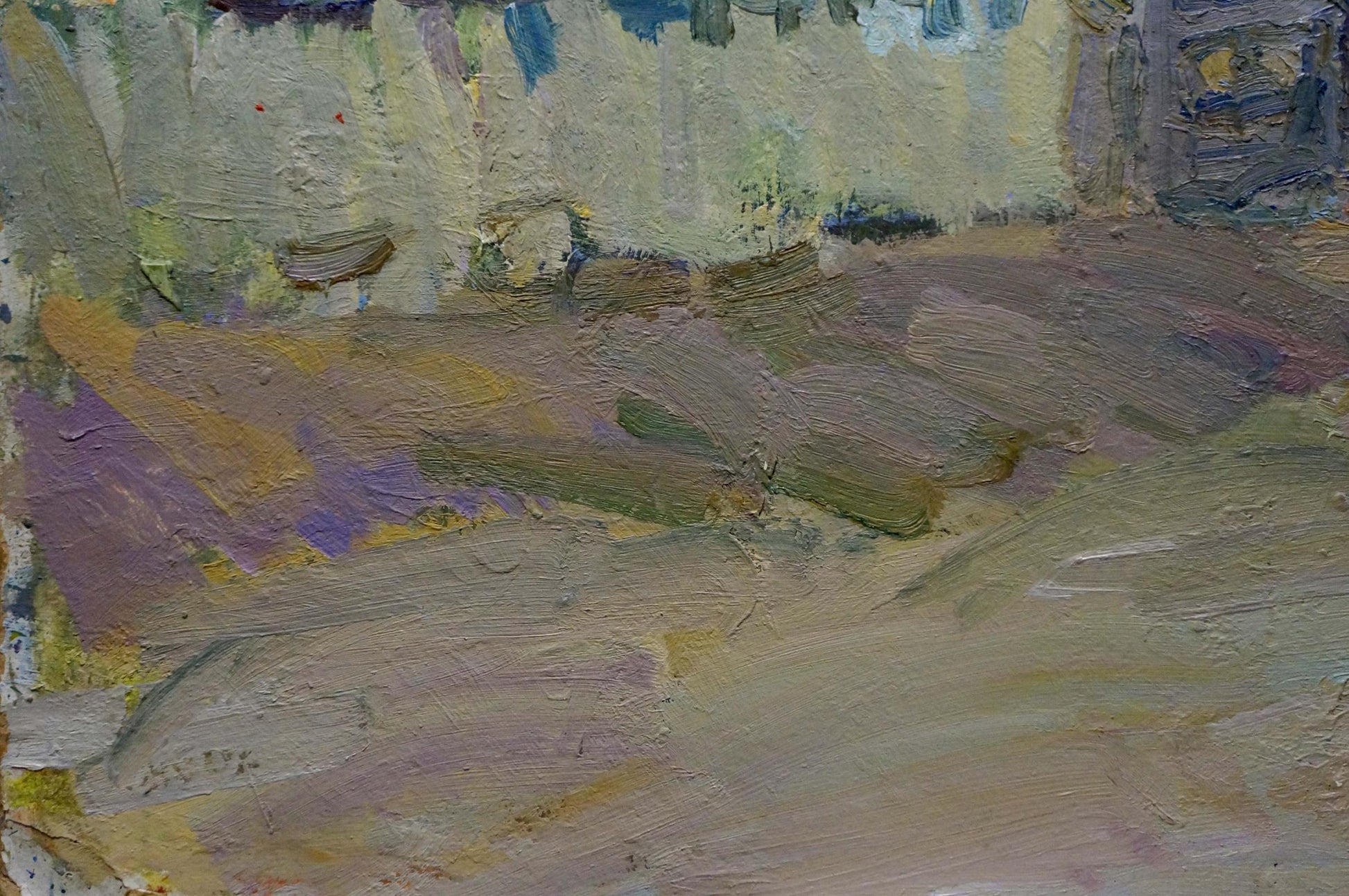 Village Street: an oil painting by Ivan Gordeevich Kisel