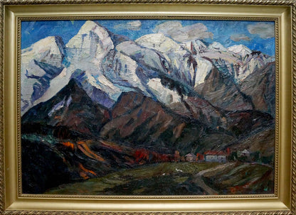 Oil painting Mountains landscape Brendel Olga Vladimirovna