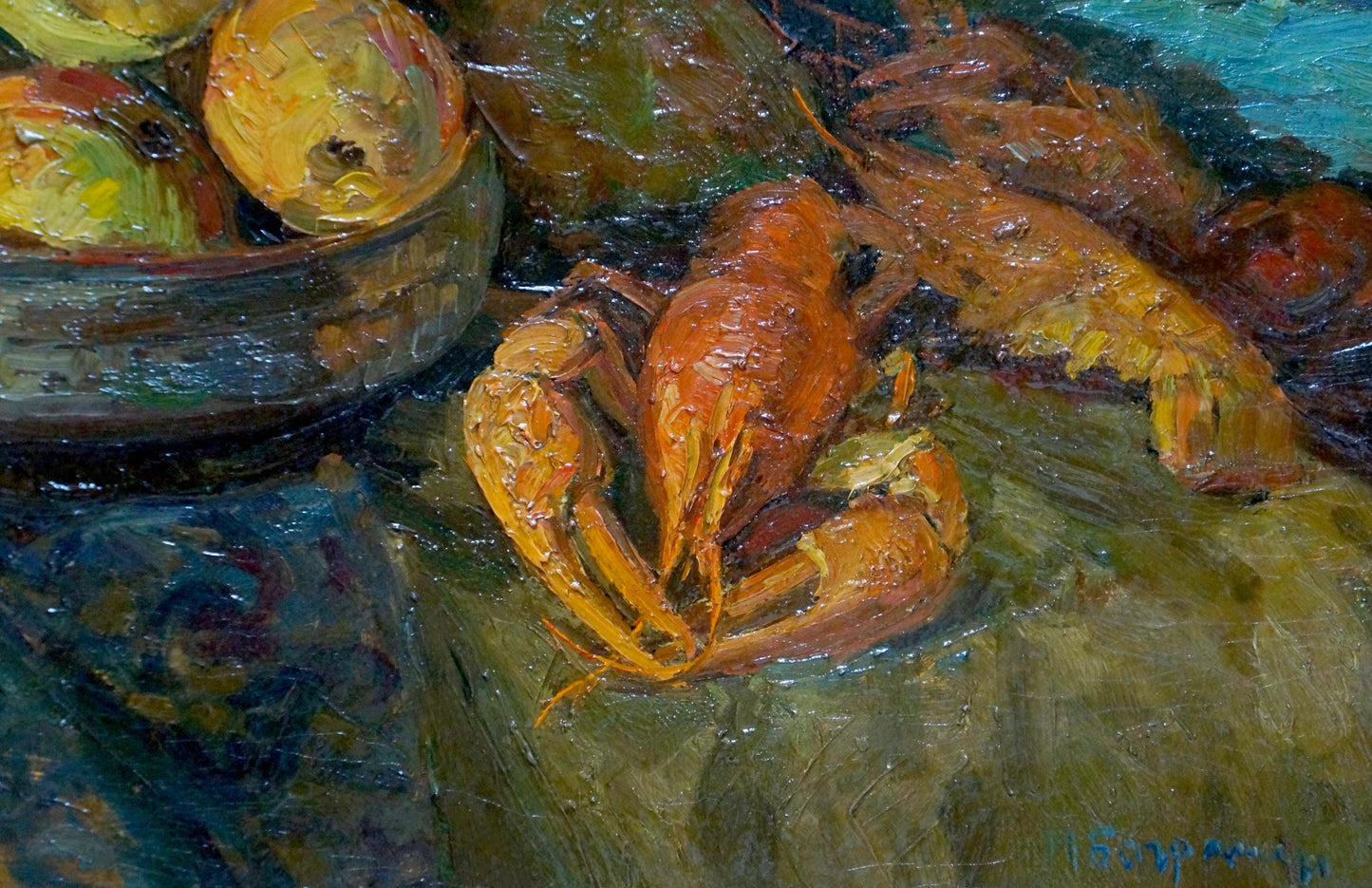 Oil painting Still life with fruit Baghramyan Movses Movsesovich