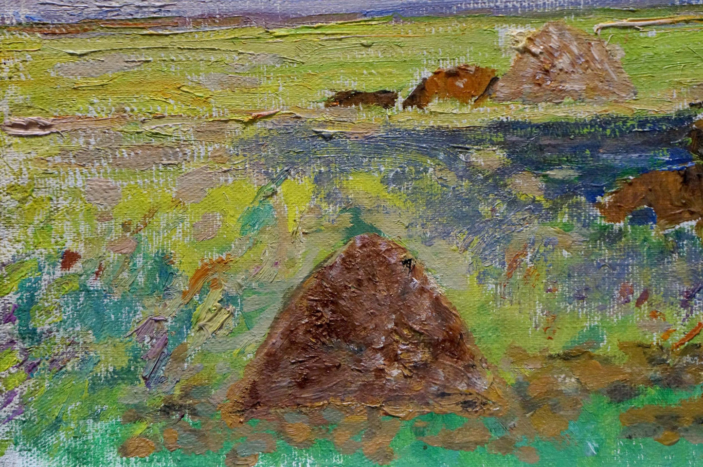 Oil painting Animals graze Sevastyanov Viktor Grigorievich