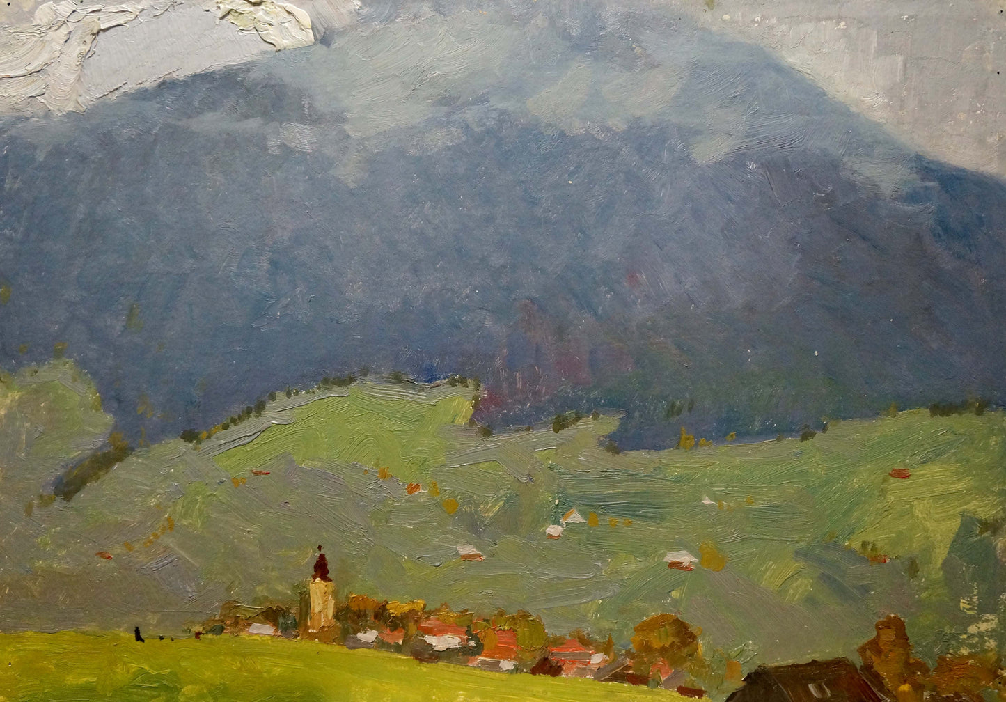 Oil painting Mountain landscape Sevastyanov Viktor Grigorievich