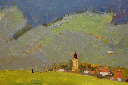 Oil painting Mountain landscape Sevastyanov Viktor Grigorievich
