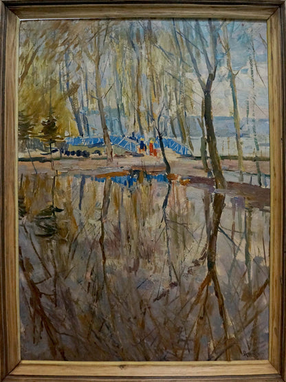 Oil painting Spring in the park Tkachenko Andrey Zinovievich