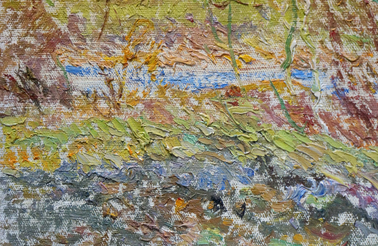 Oil painting Spring landscape after rain Viktor Sevastyanov