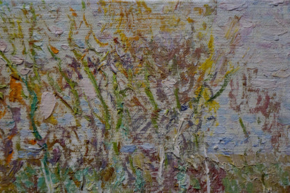 Oil painting Spring landscape after rain Viktor Sevastyanov