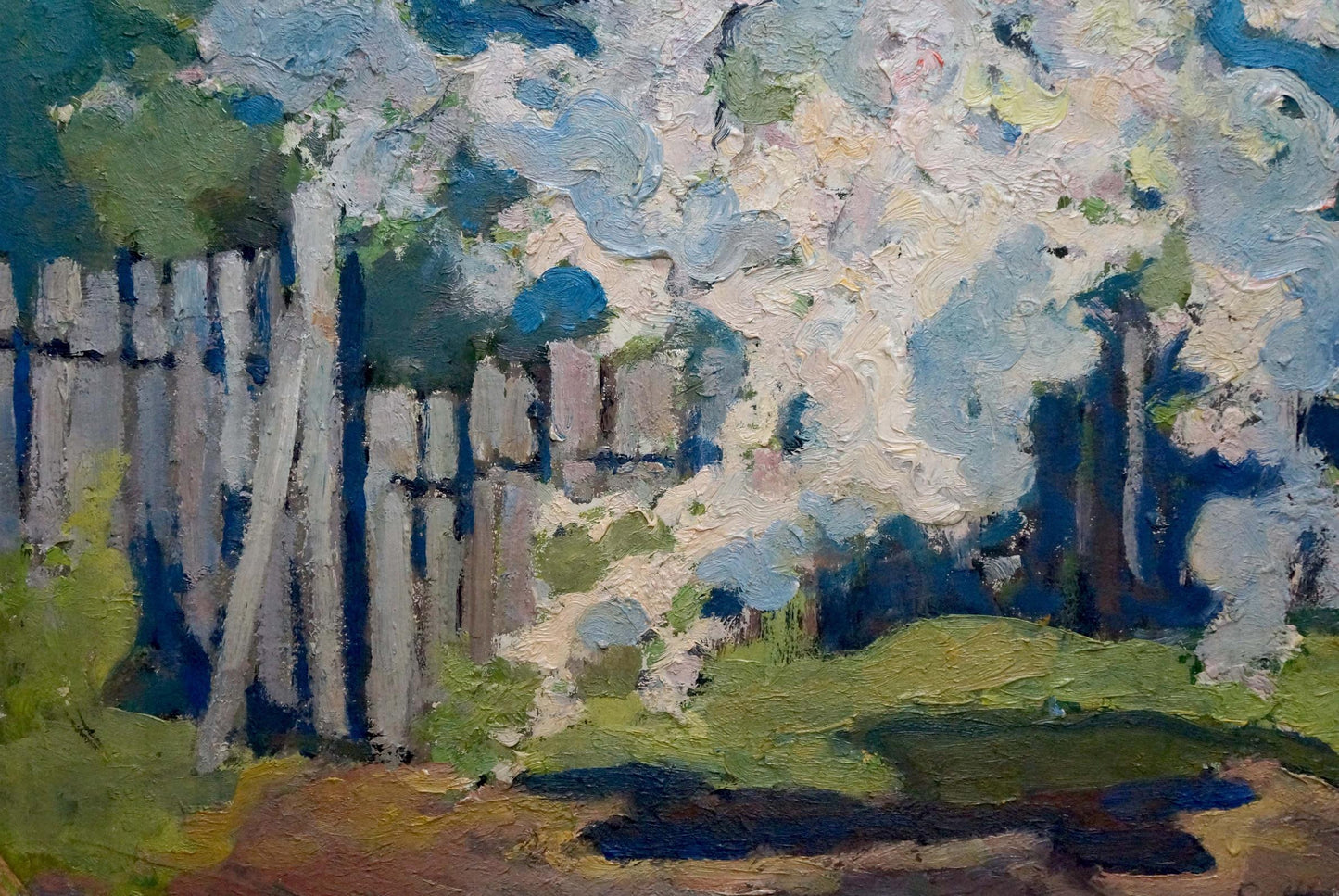 Oil painting Blooming apple tree Zhurakovsky Victor Petrovich