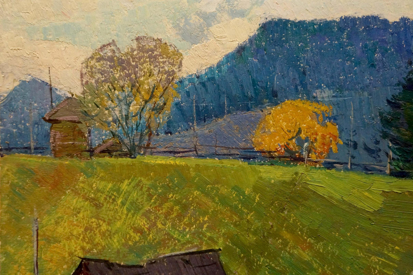 Oil painting Road to the mountains Sevastyanov Viktor Grigorievich