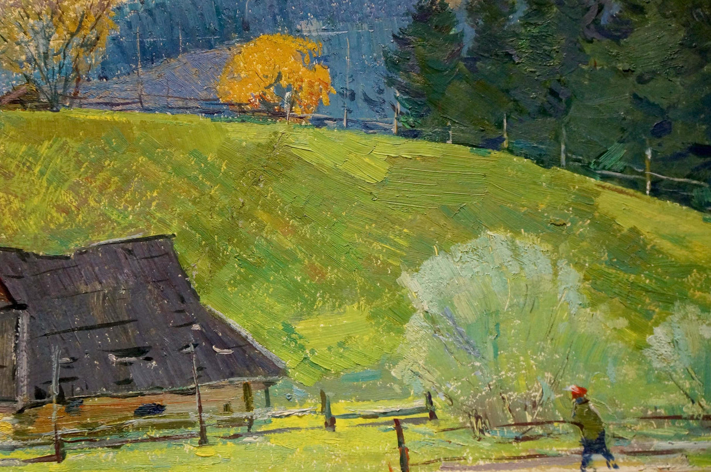 Oil painting Road to the mountains Sevastyanov Viktor Grigorievich
