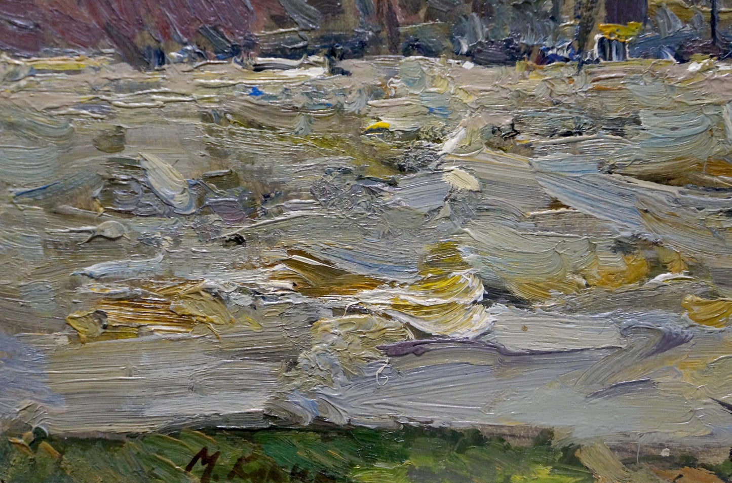 Oil painting Mountain river Kokin Mikhail Alexandrovich