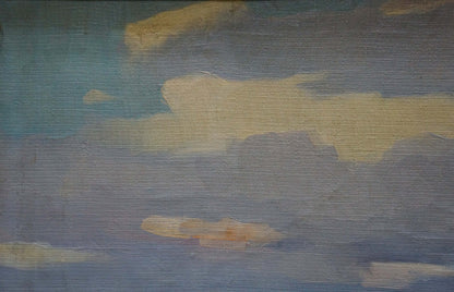 Oil painting River landscape An artist from Stavropol