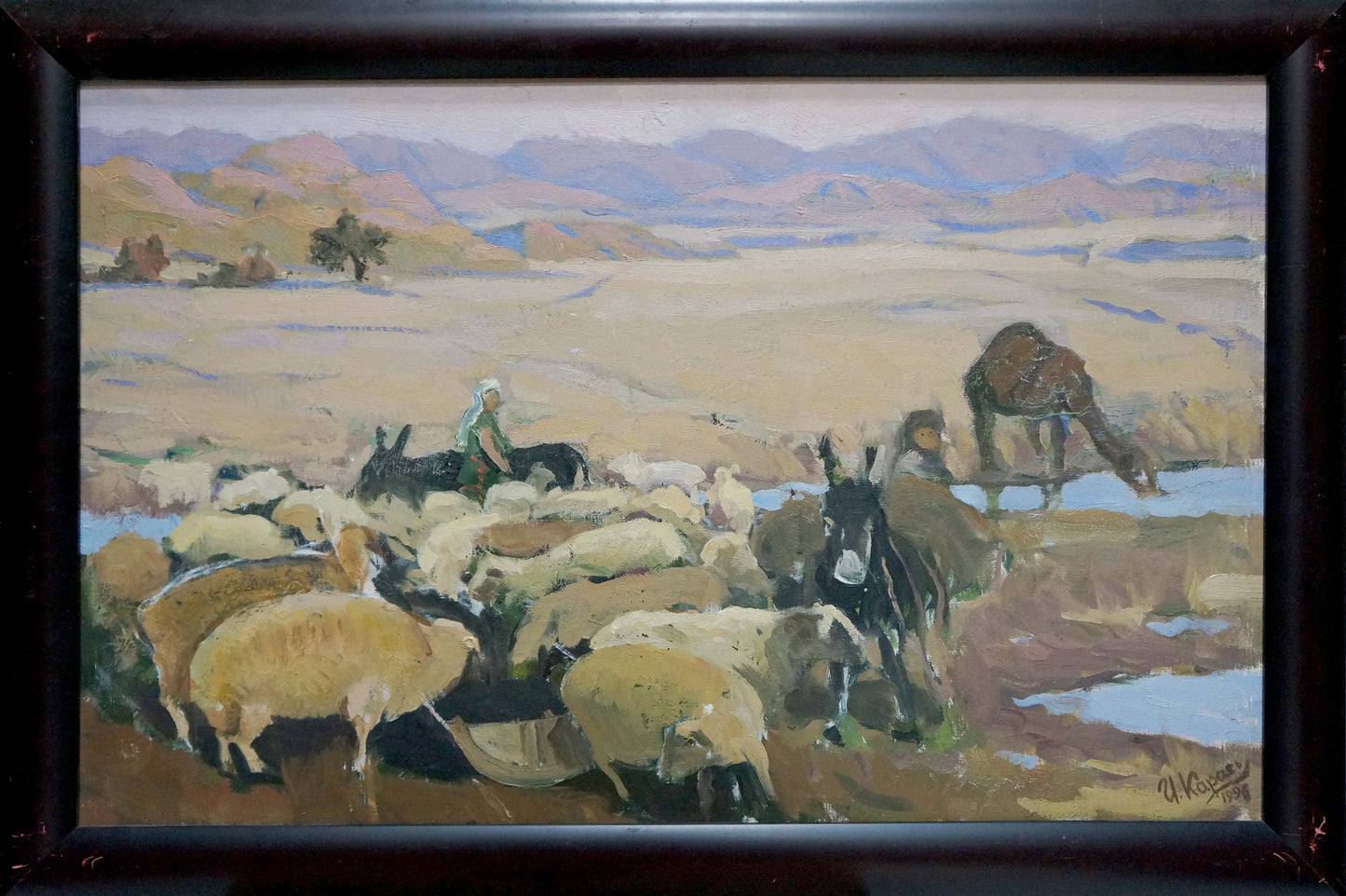 Oil painting Pasture Karas Joseph Ilyich