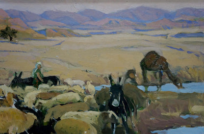 Oil painting Pasture Karas Joseph Ilyich