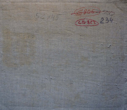 Oil painting Brown horse in the yard Viktor Sevastyanov