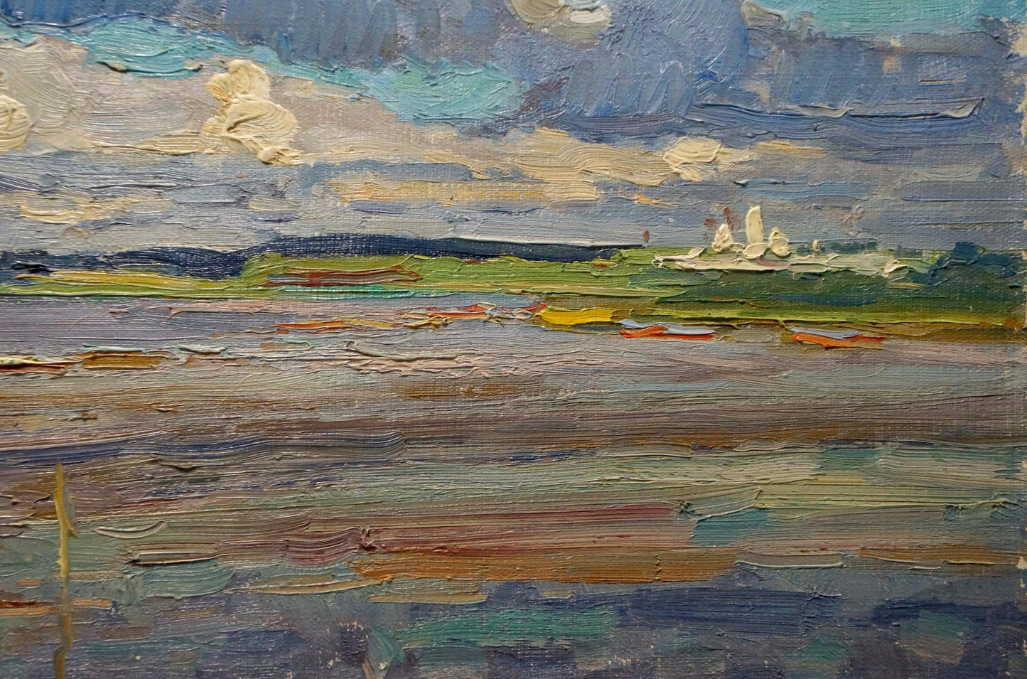 Oil painting Before the storm Sevastyanov Viktor Grigorievich