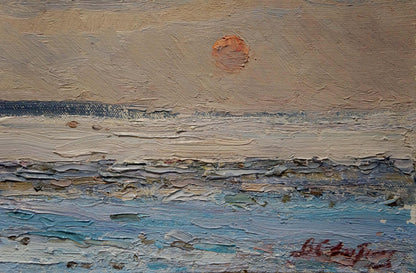 Oil painting Sea landscape Sevastyanov Viktor Grigorievich