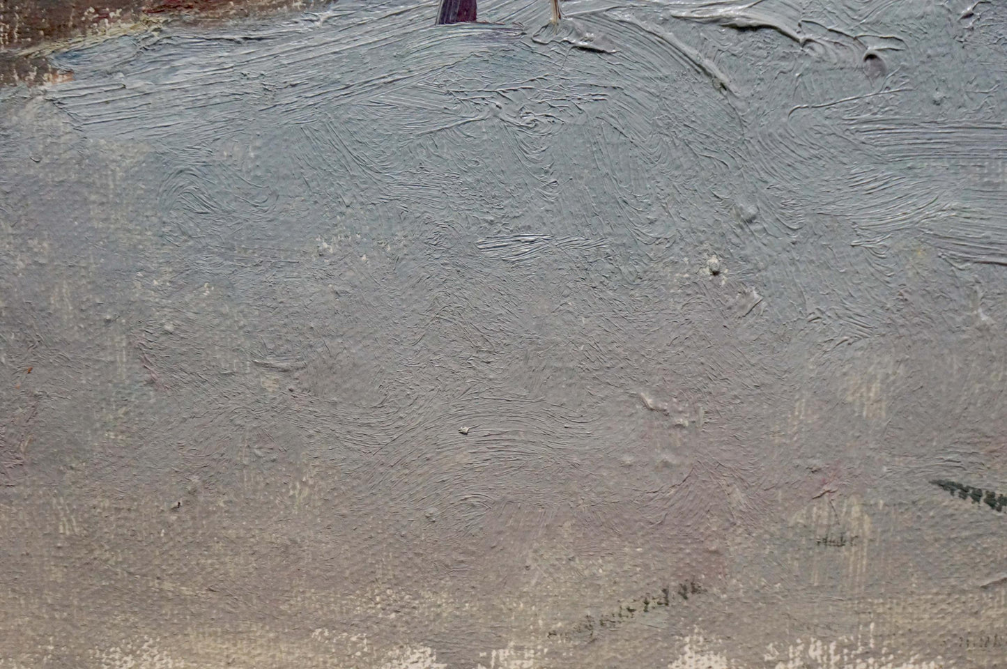 Oil painting It's a nasty day Sevastyanov Viktor Grigorievich