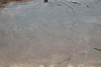 Oil painting It's a nasty day Sevastyanov Viktor Grigorievich