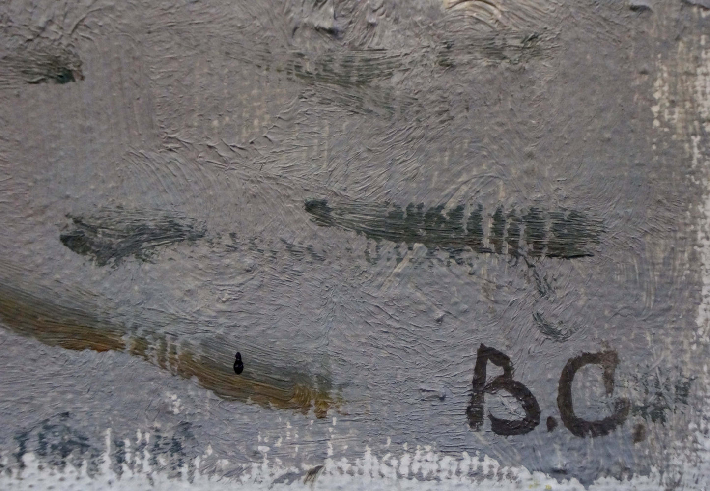 Oil painting It's a nasty day Sevastyanov Viktor Grigorievich