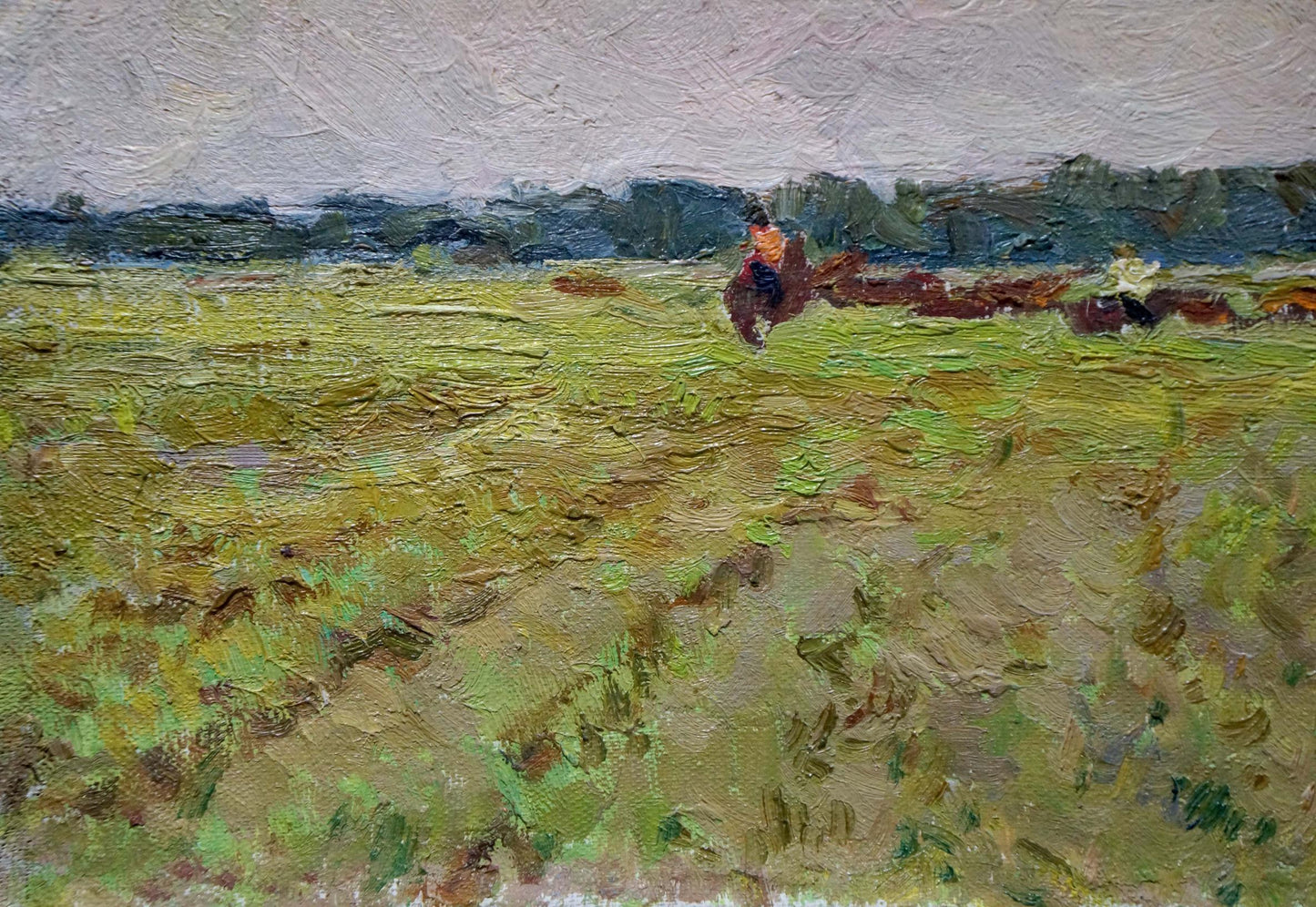 Oil painting In field Sevastyanov Viktor Grigorievich