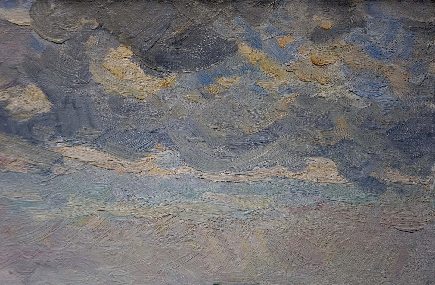 Oil painting In field Sevastyanov Viktor Grigorievich