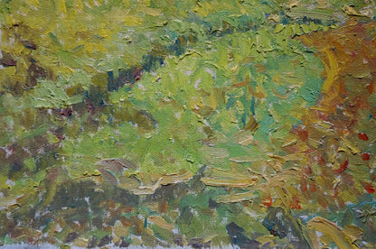 Oil painting Field landscape Sevastyanov Viktor Grigorievich