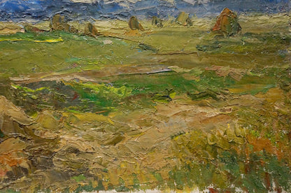 Oil painting Overcast weather Sevastyanov Viktor Grigorievich