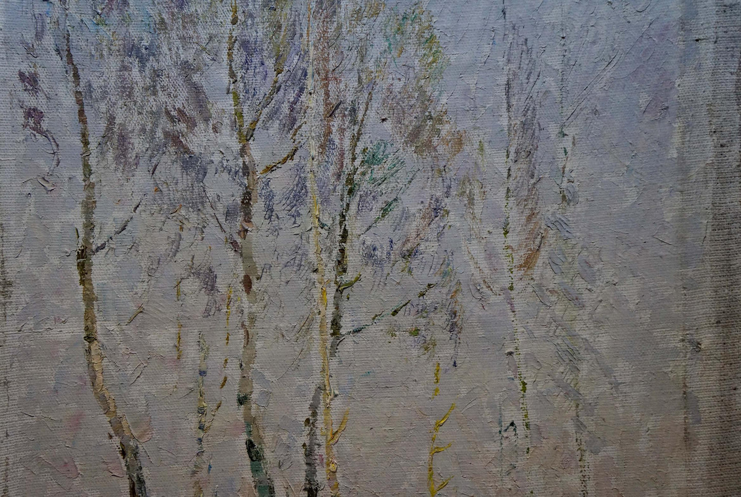 Oil painting Lonely birches Sevastyanov Viktor Grigorievich