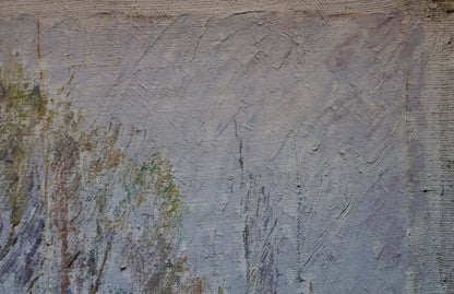 Oil painting Lonely birches Sevastyanov Viktor Grigorievich