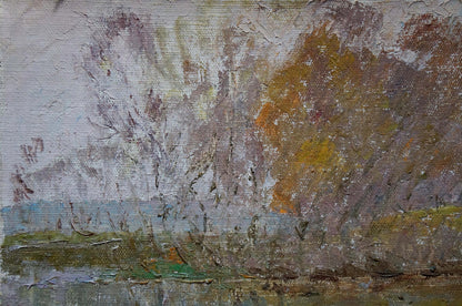 Oil painting Forest landscape Sevastyanov Viktor Grigorievich