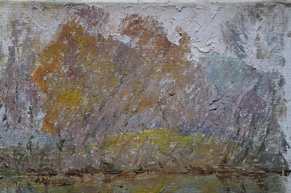 Oil painting Forest landscape Sevastyanov Viktor Grigorievich