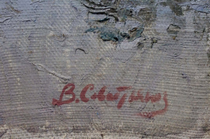 Oil painting Forest landscape Sevastyanov Viktor Grigorievich